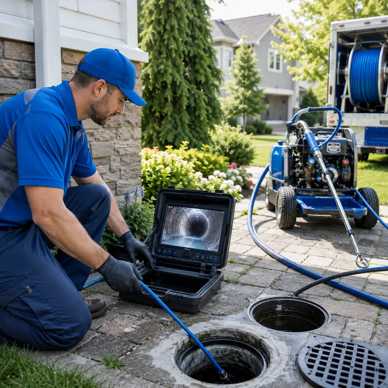 Outdoor drain cleaning professionals serving Post Mills, VT